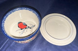 Ceramika Artystyczna U4908 Round Trinket/Jewelry Box - Shape: 140 - Pattern: U4908