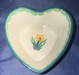 Ceramika Artystyczna Daffodil Heart Bowl - Shape: A45 - Pattern: Daffodil (2122X)