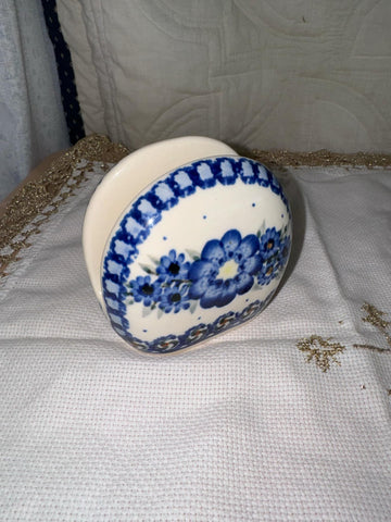 Polish Blue Napkin Holder - Pattern Polish Blue