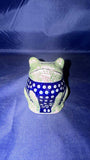 Blue Elegance Frog Figurine - Pattern - 70MI