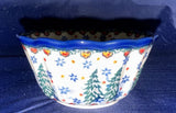 Ceramika Artystyczna U4661 Small Ruffled Bowl - Shape: 916 - Pattern: U4661