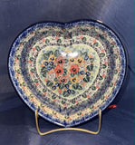 Ceramika Artystyczna U3638 10" Heart Shaped Bowl - Shape: 970 - Pattern: U3638