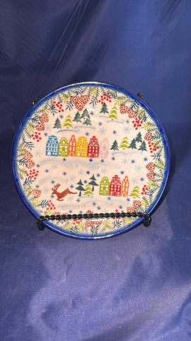 Vena - Reindeer and B-Town Houses Dessert Plate