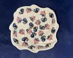 Bee in Flight Scalloped Dish - Pattern: Bees in Flight
