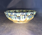 Ceramika Artystyczna Berry Blue Small Scalloped Bowl - Shape: 023 - Pattern: Berry Blue (2716X)