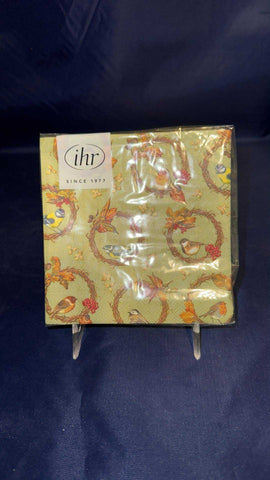 Bird in Wreath Cocktail Napkins