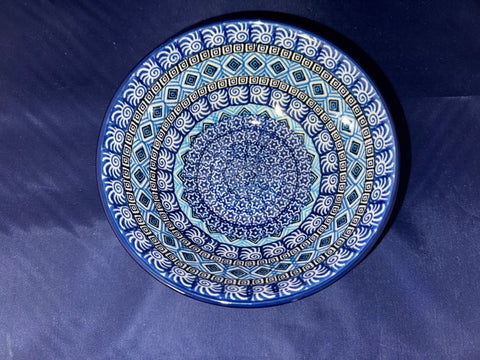 Blue Aztec Bowl - Shape: 058 - Pattern: Blue Aztec (1917X)