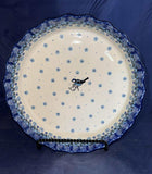 Bluejay Fluted Pie Dish - Shape 636 - Pattern Bluejay (2529)