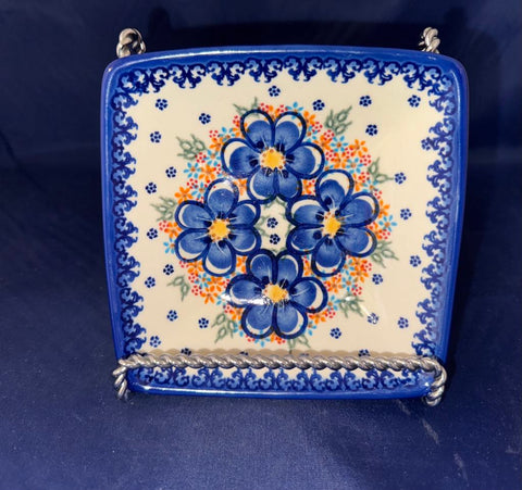 Blue Blossom Small Square Dish - Pattern: Blue Blossom
