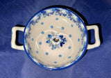 Blue Cherry Boullion Bowl - Shape: C61 - Pattern: Blue Cherry (2222)