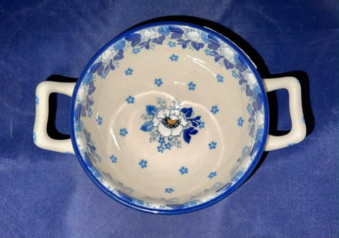 Blue Cherry Boullion Bowl - Shape: C61 - Pattern: Blue Cherry (2222)