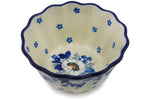 Blue Cherry Sm. Ruffled Bowl - Shape: 916 - Pattern: Blue Cherry (2222)