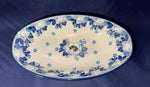 Blue Cherry Oval Bowl - Shape: D85 - Pattern: Blue Cherry (2222)