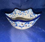 Blue Cherry 7” Star Bowl - Shape: 814 - Pattern: 2222 (Blue Cherry)