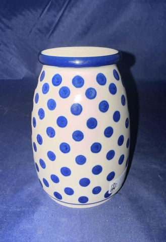 Ceramika Artystyczna Blue Dot Jug Vase - Shape 196 - Pattern Blue Dot (61X)
