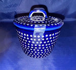 Blue Elegance Container with Lid - Shape: P-159 - Pattern: Blue Elegance (70MI)