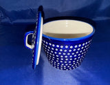 Blue Elegance Container with Lid - Shape: P-159 - Pattern: Blue Elegance (70MI)