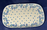 Ceramika Artystyczna Blue Enchanted Rectangular Baker - Shape: 392 - Pattern: Blue Enchanted