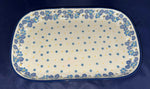 Blue Enchanted XLG Rectangular Baker - Shape: 391 - Pattern: Blue Enchanted