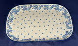 Blue Enchanted XLG Rectangular Baker - Shape: 391 - Pattern: Blue Enchanted