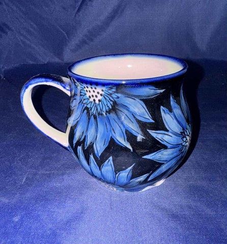 Moja Blue Sunflower Bubble Mug