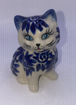 Blue Sunflower Cat Figurine - Factory: Phoenix