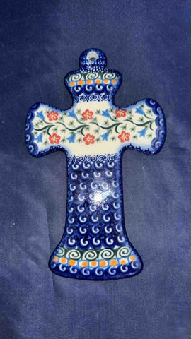 Kalich Blue Tulip with Red Daisy Cross - Pattern: Blue Tulip with Red Daisy