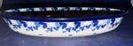Blue Cherry Oval Divided Dish - Shape: 395 - Pattern: Blue Cherry (2222)