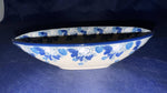 Blue Cherry Oval Bowl - Shape: D85 - Pattern: Blue Cherry (2222)