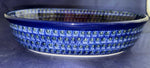 Blue Poppy Oval Baker - Shape: 299 - Pattern: Blue Poppy (163X)