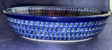 Blue Poppy Oval Baker - Shape: 299 - Pattern: Blue Poppy (163X)