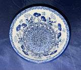 Ceramika Artystyczna Blue Poppy with Butterfly Medium Straight Bowl - Shape: E96 - Pattern: Blue Poppy with Butterflies (2902X)