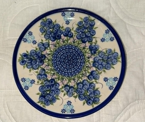 Blueberry Dessert Plate - Pattern: Blueberry