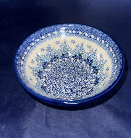 Ceramika Artystyczna Bluebonnets in the Garden Bowl - Shape: 058 - Pattern: Bluebonnets in the Garden (3277X)