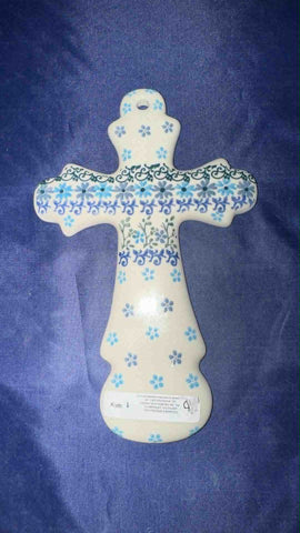 Blue Vine Cross - Shape 533 - Pattern: Blue Vine (2250)