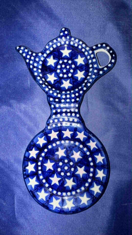 Blue with White Stars Teabag holder