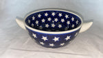 Blue with White Stars Horn Bowl - Factory: Andy