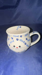Moja Blue Cat Bubble Mug with Fish & Paws Unikat