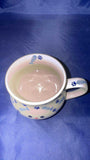 Moja Blue Cat Bubble Mug with Fish & Paws Unikat