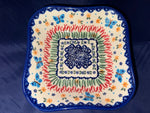 Butterfly in the Garden Square Bowl - Pattern: Butterfly in the Garden