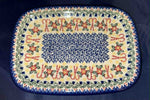 U134 (Candy Cane) Rectangular Platter - Shape: 120 - Pattern: U134 (Candy Cane)