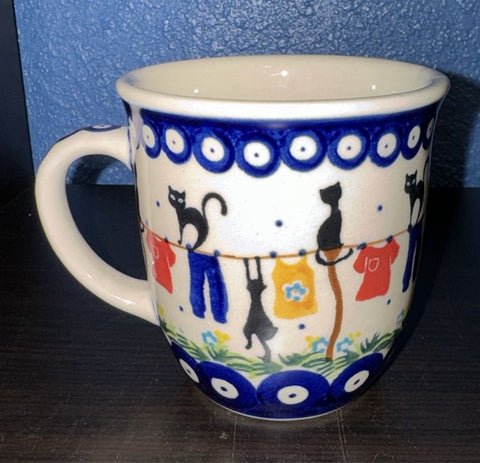 Cats with Clothesline Cup - Factory: Amfora