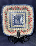 Ceramika Artystyczna Coral Bell Small Square Baker - Shape: 430 - Pattern: Coral Bell (1437)