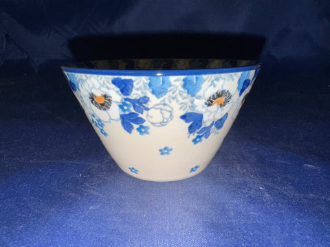 Blue Cherry Sm. Modern Bowl - Shape E95 - Pattern Blue Cherry (2222)