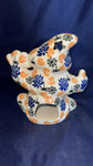 Halloween Vena Purple & Orange Floral Luminary Dancing Ghost