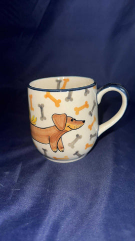 Moja Dachshund with Friends Straight Mug