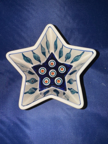 Peacock Star Bowl - Shape M-046 - Pattern Peacock