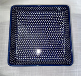 Blue Elegance Small Square Baker - Shape: P-151 - Pattern: Blue Elegance (70MI)