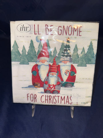 Gnome for Christmas Lunch Napkins