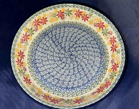 Fall Leaves Pie Plate - Shape: 230 - Pattern: Fall Leaves (2533)
